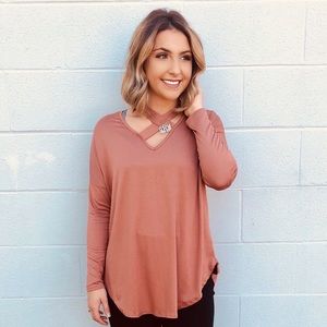 Cross-tie Detail Tunic/Top